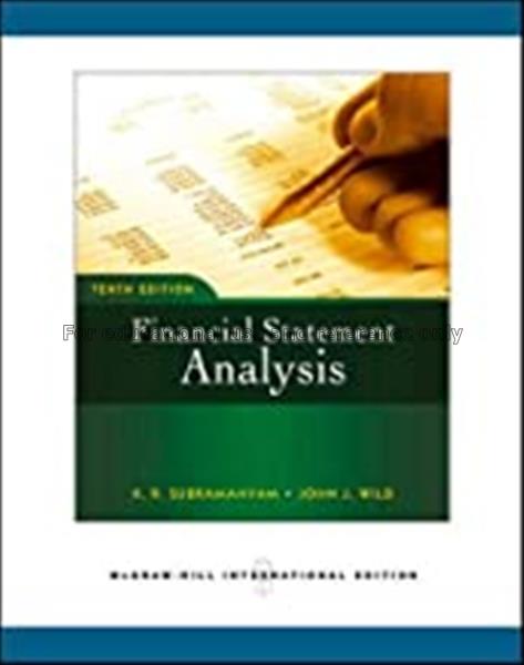 Financial statement analysis / K.R. Subramanyam, J...