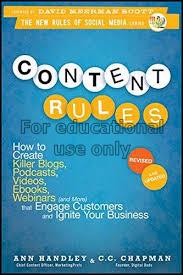 Content rules : how to create killer blogs, podcas...