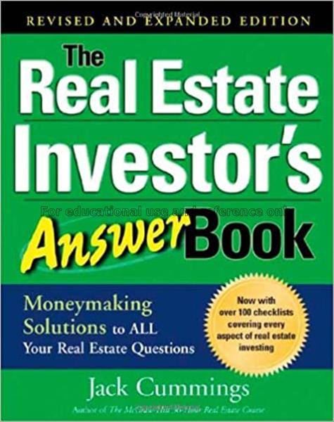 The real estate investors answer book : money-maki...