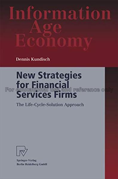 New strategies for financial services firms : the ...