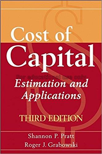 Cost of capital : applications and examples / Shan...