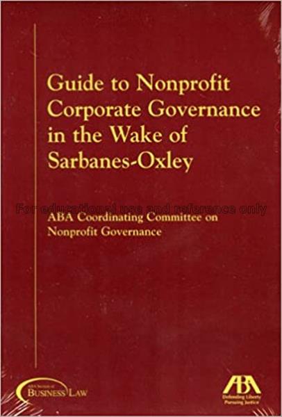 Guide to nonprofit corporate governance in the wak...