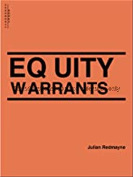 Equity warrants : an international perspective / J...