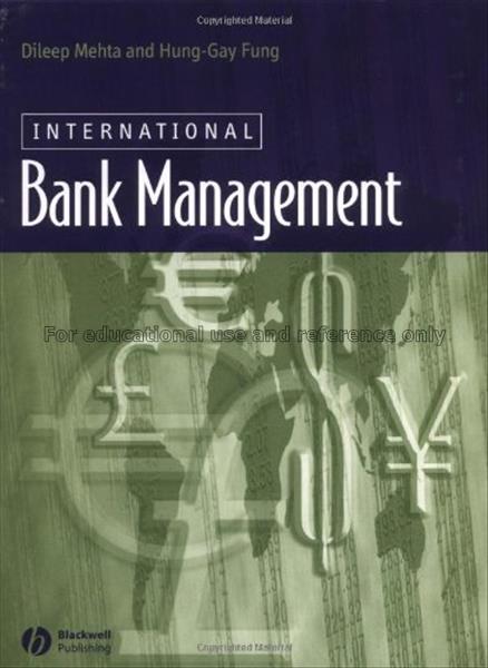 International bank management / Dileep Mehta and H...