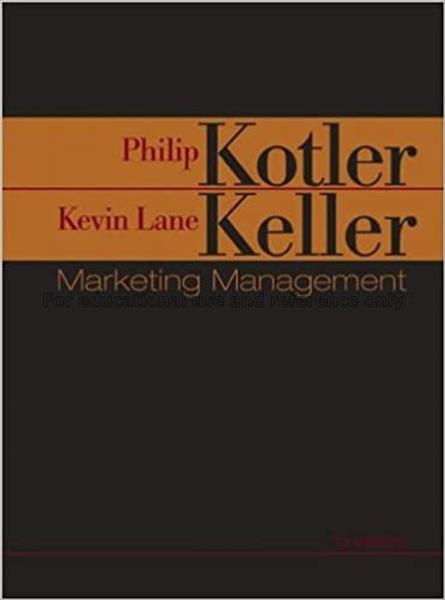 Marketing management / Philip Kotler...