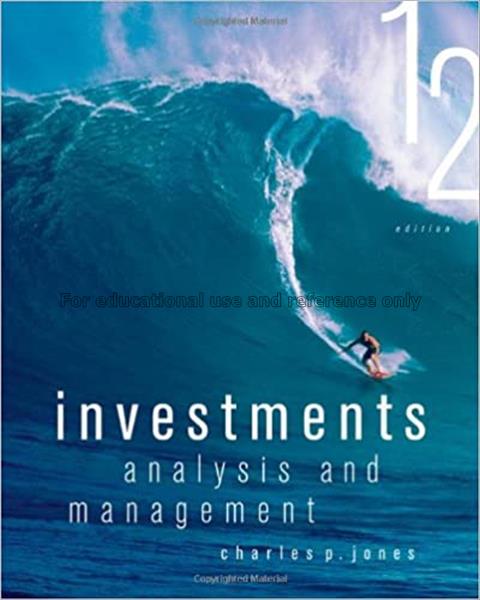 Investments : analysis and management / Charles P....