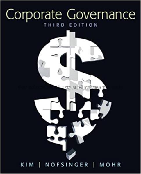 Corporate governance / Kenneth A. Kim...