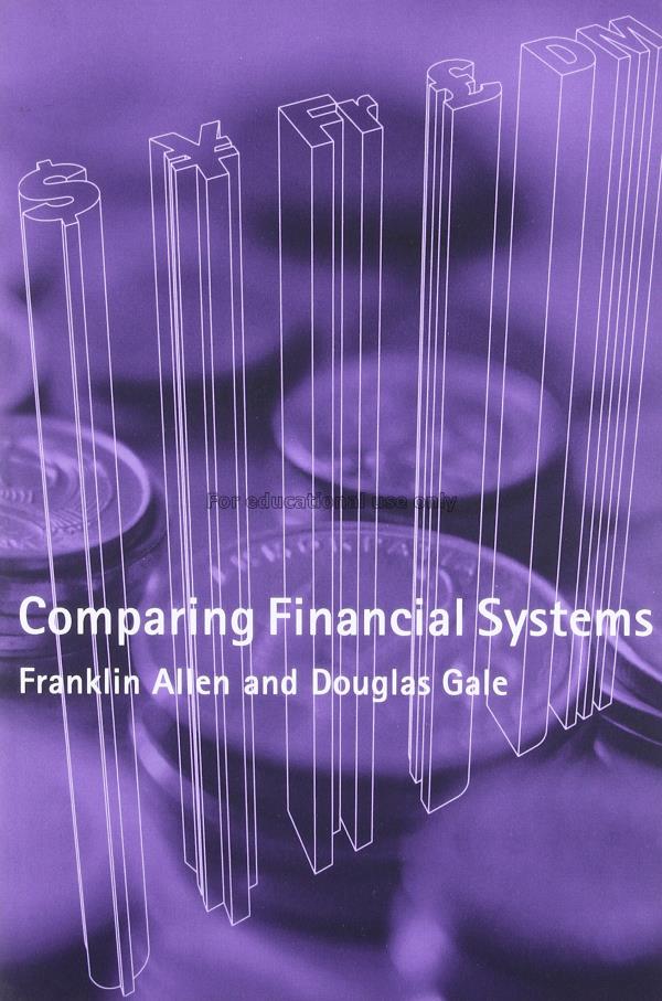 Comparing financial systems / Franklin Allen and D...