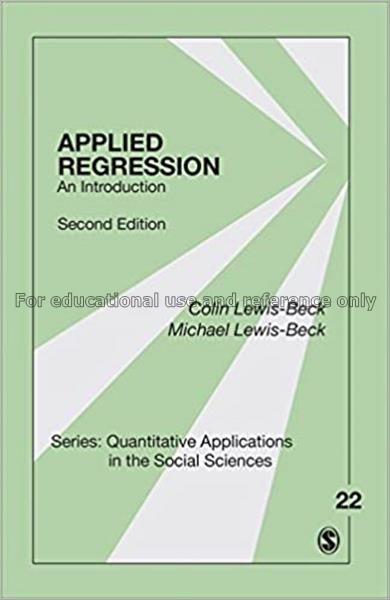Applied regression : an introduction / Michael S. ...