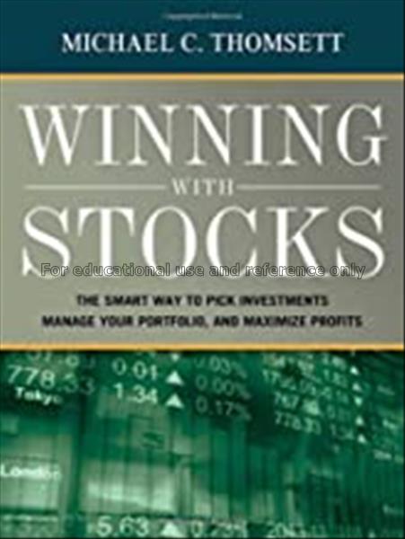 Winning with stocks : the smart way to pick invest...