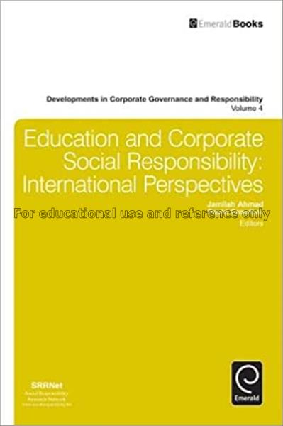 Education and corporate social responsibility: int...